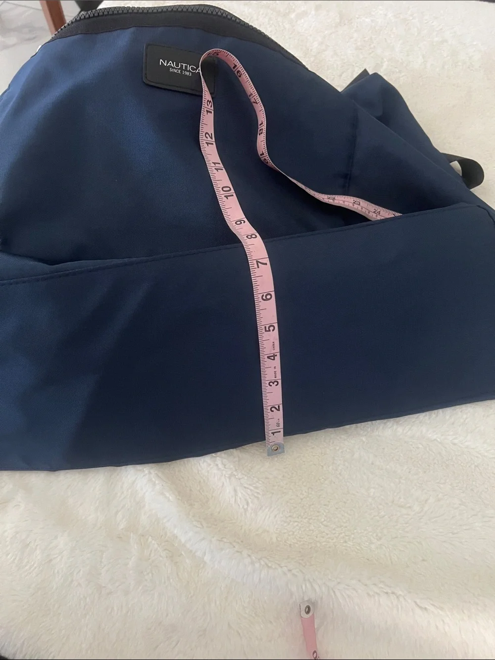Nautica unisex Navy Blue Travel Duffel with Black Straps never used